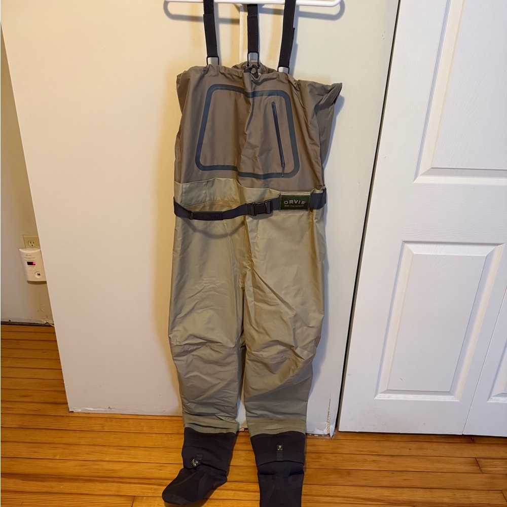 Orvis Tan and Green Chest Waders